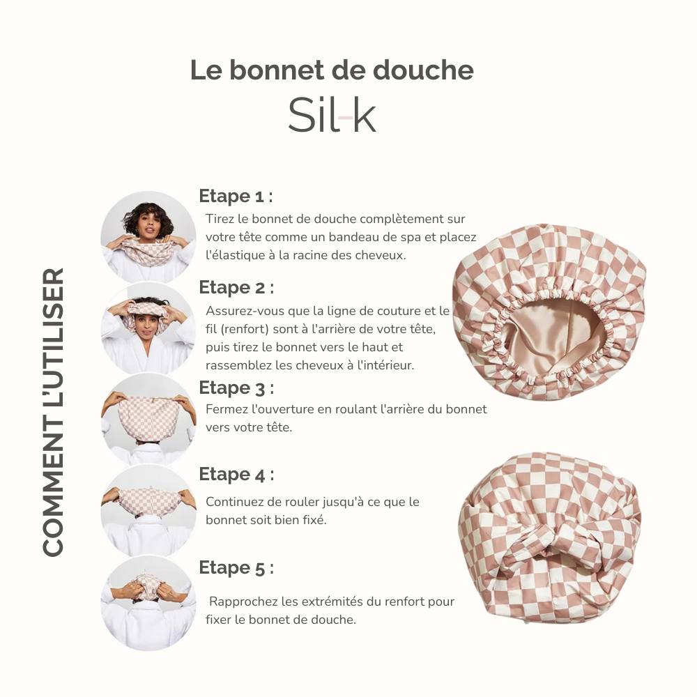 Le bonnet de douche Sil-K